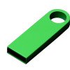 USB 2.0-флешка на 4 Гб с мини чипом и круглым отверстием, зеленый USB 2.0-флешка на 4 Гб с мини чипом и круглым отверстием, зеленый