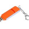 Флешка промо прямоугольной формы, выдвижной механизм, 32 Гб, оранжевый