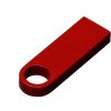 USB 2.0-флешка на 128 Гб с мини чипом и круглым отверстием, красный