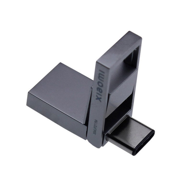 USB 3.0-флешка на 128 Гб с разъемами USB-A и Type-C, серебристый