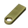 USB 3.0-флешка на 64 Гб с мини чипом и круглым отверстием, золотистый