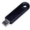 USB-флешка промо на 32 Гб прямоугольной формы, выдвижной механизм, черный