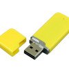 Флешка 3.0 промо прямоугольной формы c оригинальным колпачком, 128 Гб, желтый