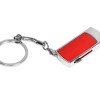 Флешка прямоугольной формы, выдвижной механизм с мини чипом, 16 Гб, красный/серебристый