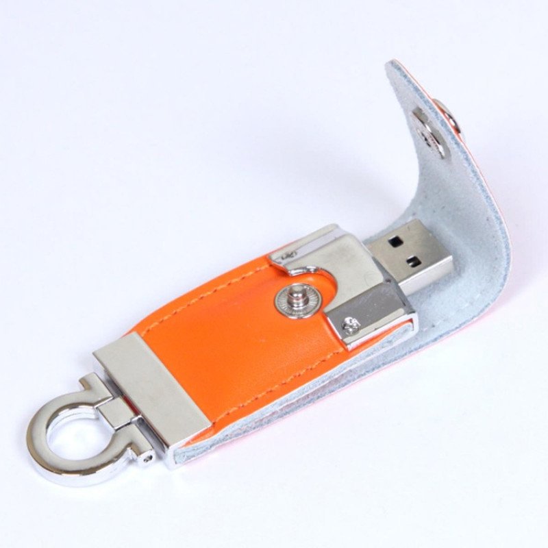 USB-флешка на 32 Гб в виде брелка, оранжевый USB-флешка на 32 Гб в виде брелка, оранжевый