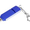 Флешка промо прямоугольной формы, выдвижной механизм, 4 Гб, синий