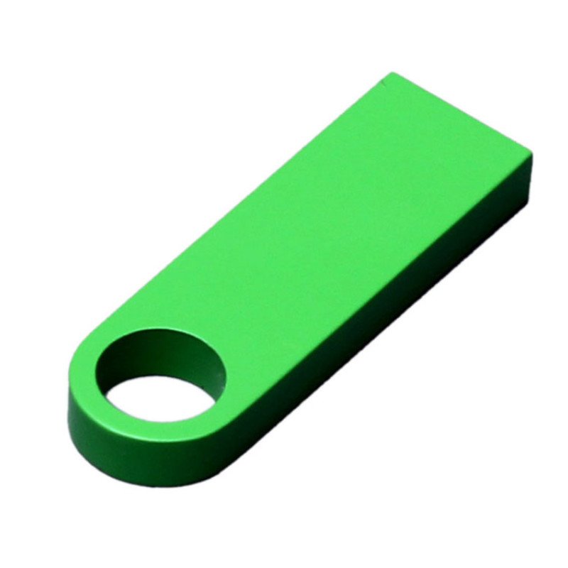 USB 2.0-флешка на 64 Гб с мини чипом и круглым отверстием, зеленый USB 2.0-флешка на 64 Гб с мини чипом и круглым отверстием, зеленый