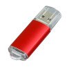 Флешка промо прямоугольной формы  c прозрачным колпачком, 32 Гб, красный