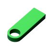 USB 2.0-флешка на 4 Гб с мини чипом и круглым отверстием, зеленый USB 2.0-флешка на 4 Гб с мини чипом и круглым отверстием, зеленый
