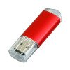 Флешка промо прямоугольной формы  c прозрачным колпачком, 8 Гб, красный