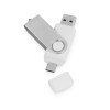 USB3.0/USB Type-C флешка на 16 Гб «Квебек C», белый