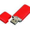 Флешка 3.0 промо прямоугольной формы c оригинальным колпачком, 128 Гб, красный