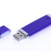 USB-флешка промо на 128 Гб прямоугольной классической формы, синий