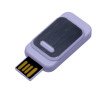 USB-флешка промо на 32 Гб прямоугольной формы, выдвижной механизм, белый