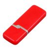 Флешка промо прямоугольной формы c оригинальным колпачком, 32 Гб, красный