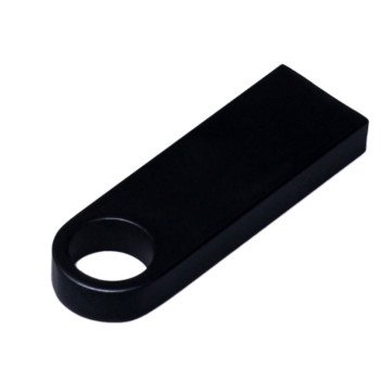 USB 2.0-флешка на 128 Гб с мини чипом и круглым отверстием, черный
