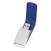 Флеш-карта USB 2.0 16 Gb с магнитным замком "Vigo", синий/серебристый