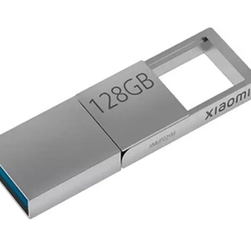 USB 3.0-флешка на 128 Гб с разъемами USB-A и Type-C, серебристый