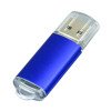 Флешка промо прямоугольной формы  c прозрачным колпачком, 32 Гб, синий