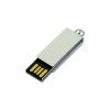Флешка с мини чипом, минимальный размер, цветной  корпус, 16 Гб, серебристый