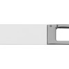 Флеш-карта USB 2.0 16 Gb с карабином "Hook", белый/серебристый