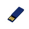 Флешка промо в виде скрепки, 64 Гб, синий