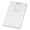 Флеш-карта USB 2.0 16 Gb в виде металлической карты "Card Metal", серебристый