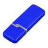 Флешка промо прямоугольной формы c оригинальным колпачком, 32 Гб, синий