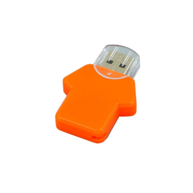 Флешка в виде футболки, 4 Гб, оранжевый