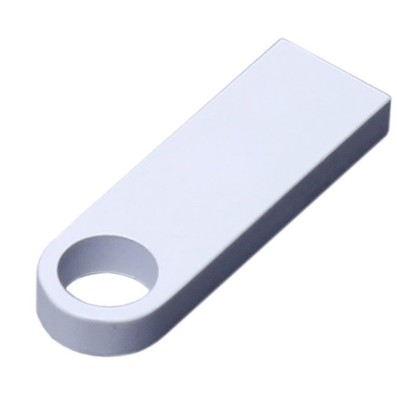 USB 2.0-флешка на 64 Гб с мини чипом и круглым отверстием, белый USB 2.0-флешка на 64 Гб с мини чипом и круглым отверстием, белый