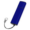 Флеш-карта USB 2.0 16 Gb металлическая с колпачком "Borgir", темно-синий