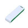 Флешка прямоугольной формы, оригинальный дизайн, двухцветный корпус, 64 Гб, зеленый/белый