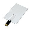 USB-флешка на 32 Гб в виде металлической карты, с раскладным чипом, серебро USB-флешка на 32 Гб в виде металлической карты, с раскладным чипом, серебро