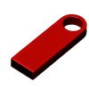 USB 2.0-флешка на 128 Гб с мини чипом и круглым отверстием, красный