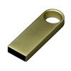 USB 2.0-флешка на 4 Гб с мини чипом и круглым отверстием, золотистый