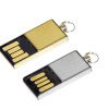 Флешка с мини чипом, минимальный размер корпуса, 64 Гб, золотой