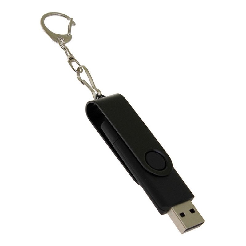 USB-флешка на 16 Гб 2 в 1 поворотный механизм, c дополнительным разъемом Type-C с одноцветным металлическим клипом, черный USB-флешка на 16 Гб 2 в 1 поворотный механизм, c дополнительным разъемом Type-C с одноцветным металлическим клипом, черный