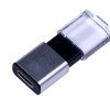 USB-флешка промо на 32 Гб прямоугольной формы, выдвижной механизм, черный