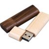 Флешка эргономичной прямоугольной формы, с округленными краями, дерево, 32 Гб, натуральный