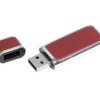 Флешка компактной формы, 8 Гб, коричневый/серебристый