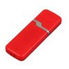 Флешка промо прямоугольной формы c оригинальным колпачком, 64 Гб, красный