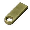 USB 3.0-флешка на 64 Гб с мини чипом и круглым отверстием, золотистый