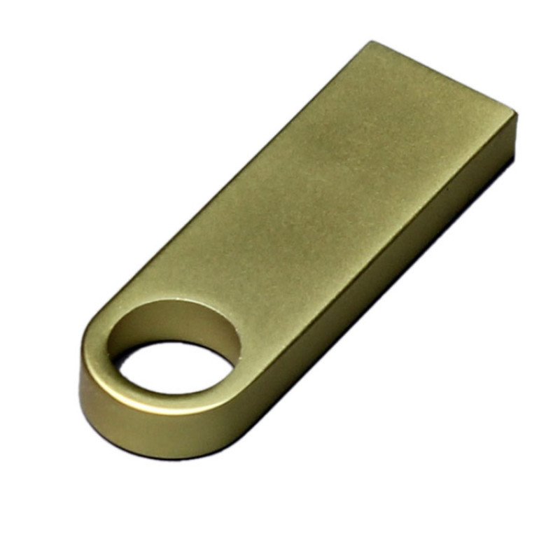 USB 3.0-флешка на 64 Гб с мини чипом и круглым отверстием, золотистый