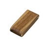 Флешка прямоугольной формы с расклданым корпусом, дерево, 16 Гб, коричневый