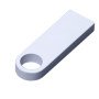 USB 2.0-флешка на 128 Гб с мини чипом и круглым отверстием, белый