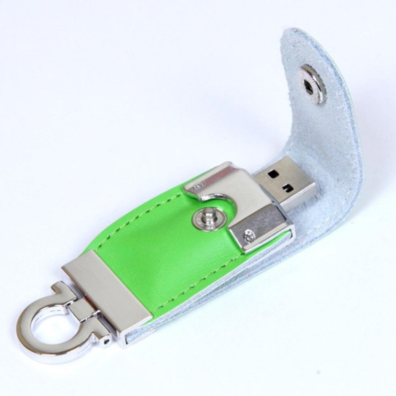 USB-флешка на 32 Гб в виде брелка, зеленый USB-флешка на 32 Гб в виде брелка, зеленый