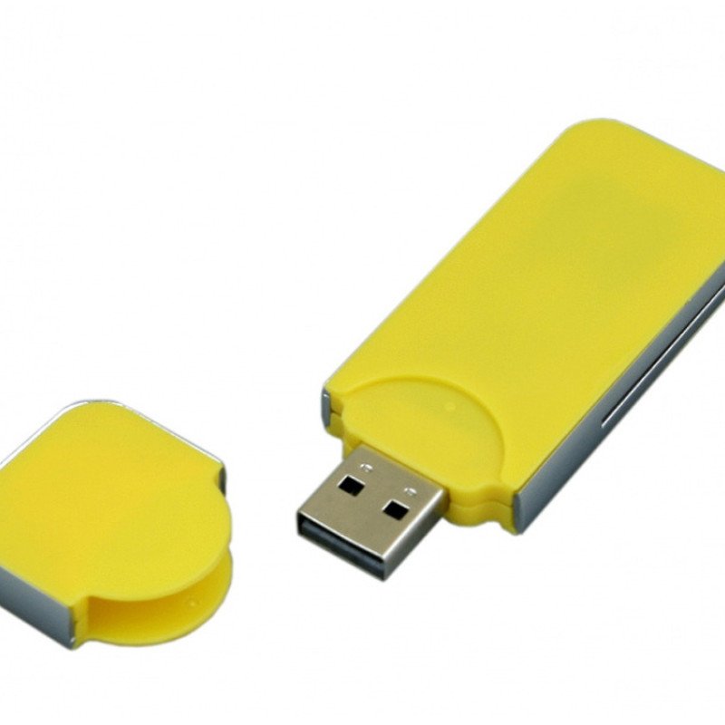 USB-флешка на 32 Гб в стиле I-phone, прямоугольнй формы, желтый USB-флешка на 32 Гб в стиле I-phone, прямоугольнй формы, желтый