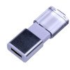 USB-флешка промо на 32 Гб прямоугольной формы, выдвижной механизм, белый