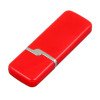 Флешка промо прямоугольной формы c оригинальным колпачком, 64 Гб, красный