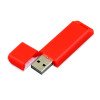 Флешка прямоугольной формы, оригинальный дизайн, двухцветный корпус, 32 Гб, красный/белый